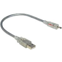 Cables Direct 0.3m USB/3.5mm DC Silver. Transparent USB A