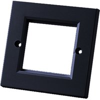 Cablenet Single Gang Faceplate Black