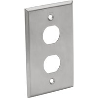 Tripp Lite N206-FP02-IND 2-Port Single Gang Faceplate. Stainless Steel