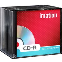 Imation CDR 52X 10PK SLIMLINE 700MB 15-LANG BREAKABLE RP