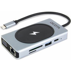 Dicota D32059 Interface Hub Usb Type-C Black. Silver