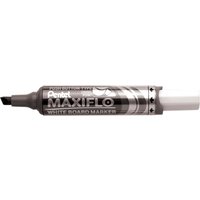 Pentel Maxiflo Whiteboard Marker Chisel Tip 1.5-6.2mm Line Black (Pack