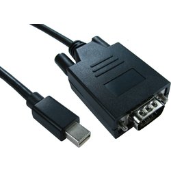 Cables Direct Mini Dp/Vga 2M Mini Displayport Vga (D-Sub) Black