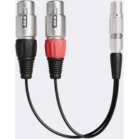 Atomos ATOMCAB017 audio cable 2 x XLR Black. Red. Silver