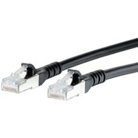 METZ CONNECT Cat.6A networking cable Black 1 m Cat6a S/FTP (S-STP)