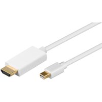 Microconnect MDPHDMI3 video cable adapter 3 m Mini DisplayPort HDMI Wh