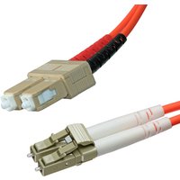 Cablenet 3m OM3 50/125 LC-SC Duplex Orange LSOH Fibre Patch Lead