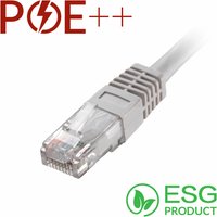 Cablenet 1m Cat6 RJ45 White U/UTP PVC 24AWG Flush Moulded Booted Patch