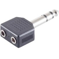 Microconnect AUDANS cable gender changer 6.35mm 2 x 3.5mm Black