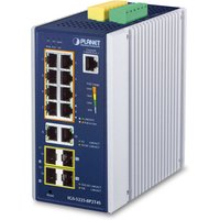 PLANET IP30 Industrial L2+/L4 8-Port Managed L2+ Gigabit Ethernet (10/