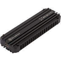 Silverstone MS12 SSD enclosure Black M.2