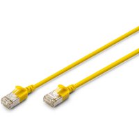 Digitus CAT 6A F-FTP Slim patch cord. 2m. yellow