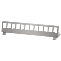 LogiLink DIN rail holder for 12 keystone modules. stainless steel