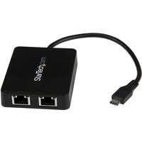 StarTech.com USB-C to Dual Gigabit Ethernet Adapter with USB 3.0 (Type
