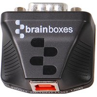 Brainboxes US-235 cable gender changer RS232 USB Black