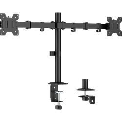 Logilink Dual Monitor Mount. 17"-32". Steel. Arm Length: 376