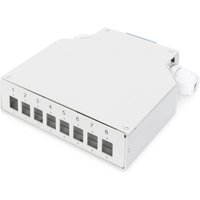 Digitus Din Rail Splice Box for 8 LC/DX couplers