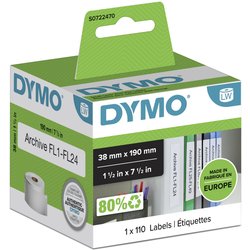 Dymo 99018/S0722470 Directlabel-Etikettes Folder. 110 Pages 190Mm X 38