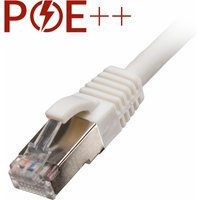 Cablenet 5m Cat6a RJ45 White S/FTP LSOH 26AWG Snagless Booted Patch Le
