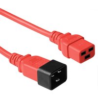 Microconnect PE2019R18 power cable Red 1.8 m C20 coupler C19 coupler
