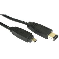 Cables Direct CDL-140EE5M FireWire cable 5 m 6-p 4-p Black