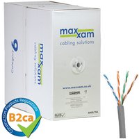 Cablenet Cat6 Grey U/UTP LSOH 24AWG Solid CPR B2ca Cable 305m Reel in