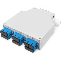 Digitus Fiber optic DIN rail box. OS2. equipped. with SC adapter and p