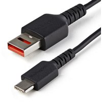 StarTech.com 3ft (1m) Secure Charging Cable ā USB-A to USB-C Data Bloc