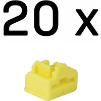 Lindy RJ-45 Port Blockers (Without Key) - Pack of 20. Yellow