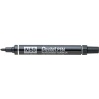 Pentel N 50 permanent marker Bullet tip Black 12 pc(s)