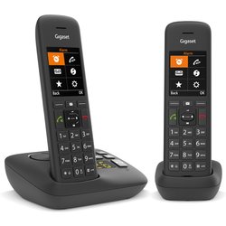 Gigaset C575A Duo Analog/Dect Telephone Caller Id Black