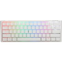 Ducky One3 Pure White Mini keyboard Gaming USB UK English