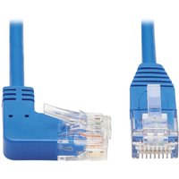 Tripp Lite N204-S15-BL-RA Right-Angle Cat6 Gigabit Molded Slim UTP Eth