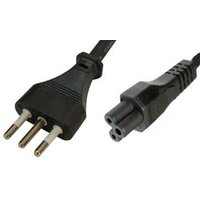 FDL 2M ITALIAN MAINS PLUG TO C5 CLOVER LEAF SOCKET CABLE