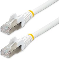 StarTech.com 7.5m CAT6a Ethernet Cable - White - Low Smoke Zero Haloge