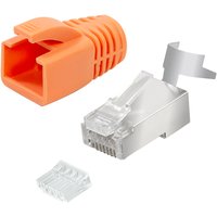 LogiLink MP0078 wire connector RJ-45 Orange. Silver