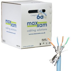 Cablenet Cat6A Ice Blue F/Ftp Lsoh 23AWG Solid Cpr B2Ca Cable 305M Ree Cablenet Cat6A Ice Blue F/Ftp Lsoh 23AWG Solid Cpr B2Ca Cable 305M Ree