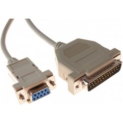 Hypertec 139001-HY Serial Cable White 1.8 M DB-25 DB-9