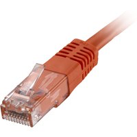 Cablenet CNL 100PK 1M C6 Or UTP PVC 24AWG FMB networking cable Orange