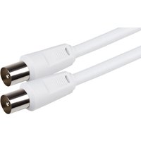 Maplin MAVTV002-100 coaxial cable 10 m F-type White
