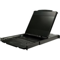 StarTech.com Dual Rail Rackmount KVM Console HD 1080p - Single Port DV