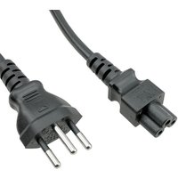 FDL 2M SWISS MAINS PLUG TO C5 CLOVER LEAF SOCKET CABLE