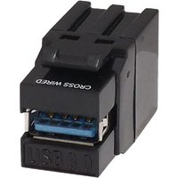 FDL USB 3.0 A SOCKET KEYSTONE MODULE - BLACK