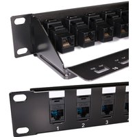 Cablenet 16 Port Cat5e UTP 1u Coupler Panel