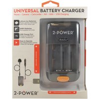 2-Power Universal Camera Battery Charger-Retail