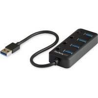 StarTech.com 4 Port USB 3.0 Hub - USB-A to 4x USB 3.0 Type-A with Indi