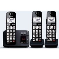 Panasonic KX-TGE823EB telephone DECT telephone Caller ID Black
