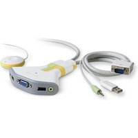 Belkin F1DG102Utt KVM switch Grey. White