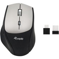 Equip 245115 Wireless Mouse with Dual Connect Adapter (USB-C+A)