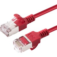 Microconnect V-FTP6A01R-SLIM networking cable Red 1 m Cat6a U/FTP (STP